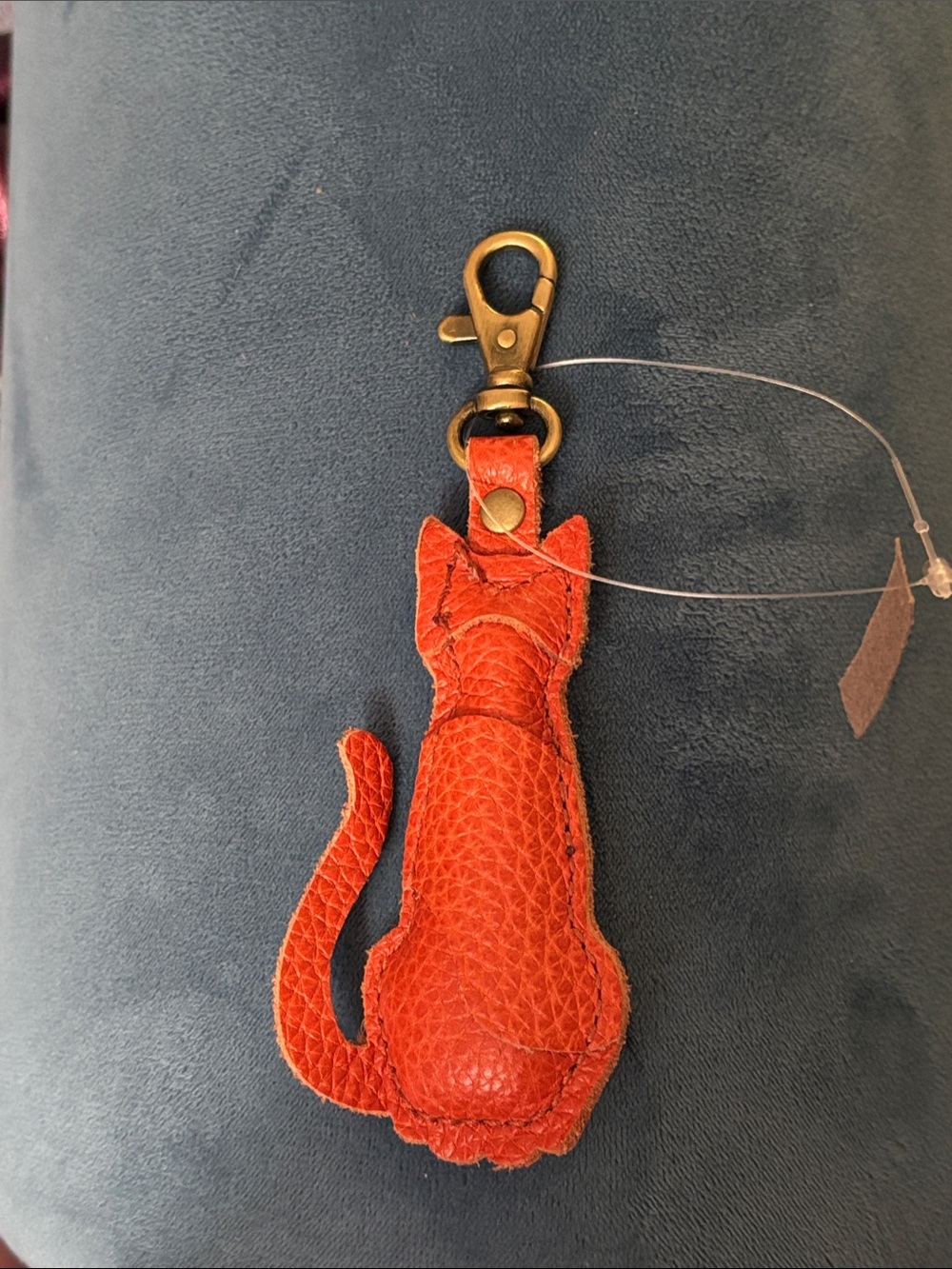 Koi Tom Cat Leather Keychain Charm - Portland Leather Goods PLG